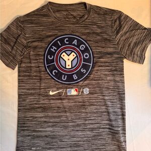 Nike Chicago Cubs Striped Dri-FIT Tee